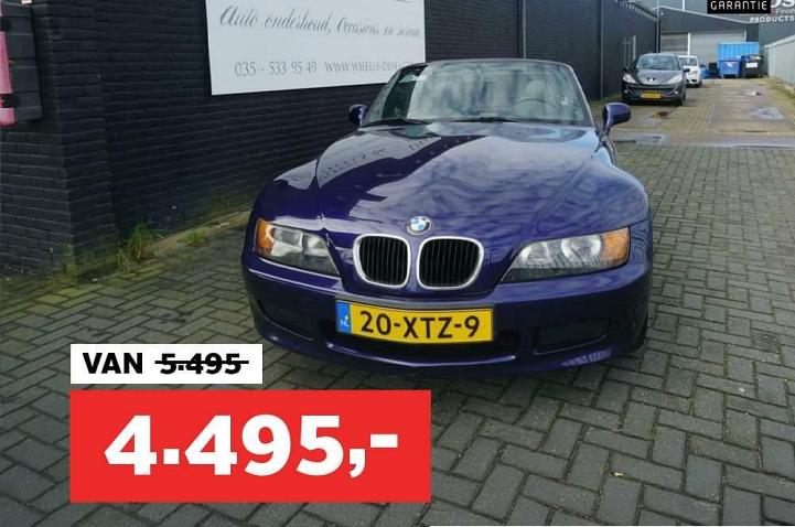 BMW Z3 Roadster 1.8 STOEL ( ACTIE! NU IN PRIJS VERLAAGD! )